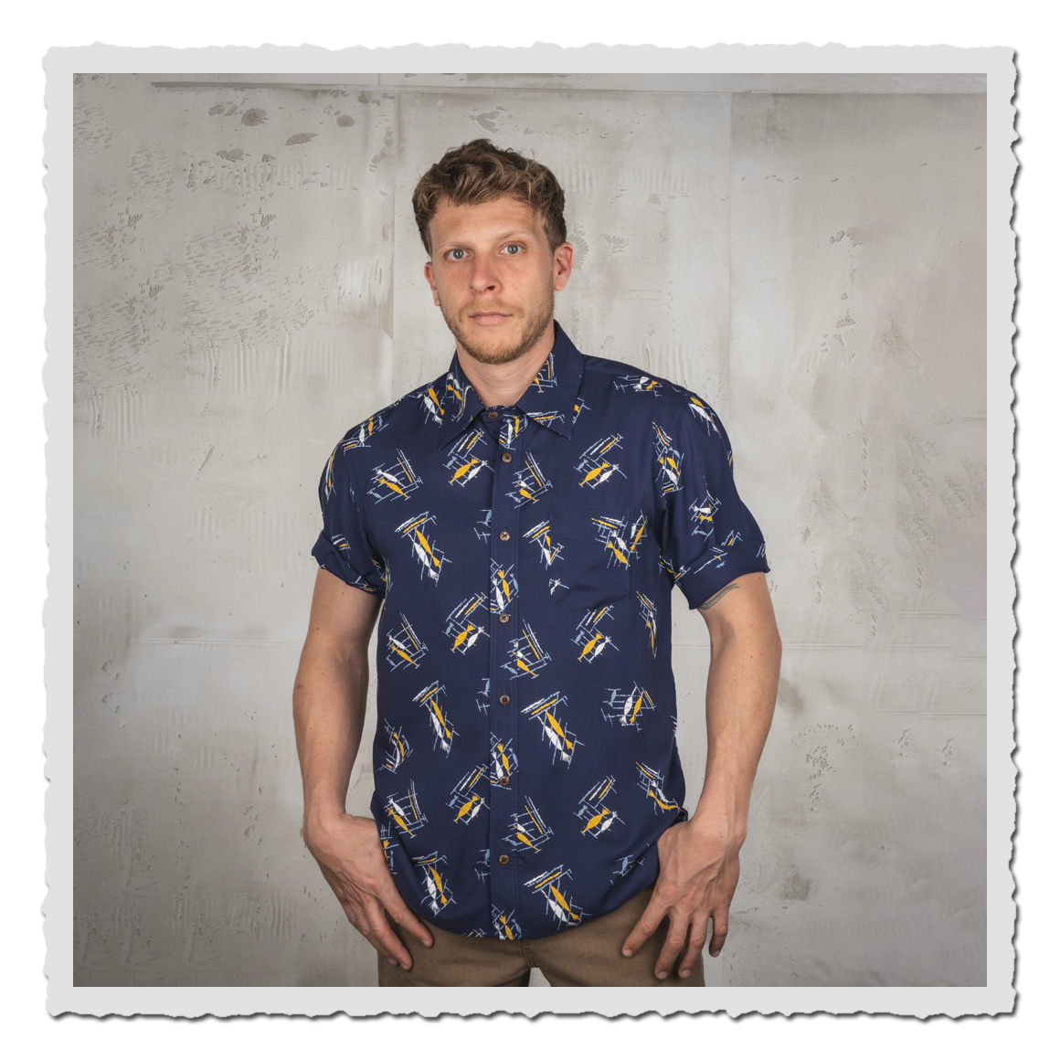 1948 Surf Shirt Kahoolawe Blue